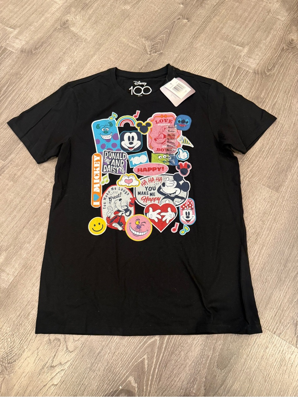 NWT Disney 100 Retro Character T Shirt Size Medium